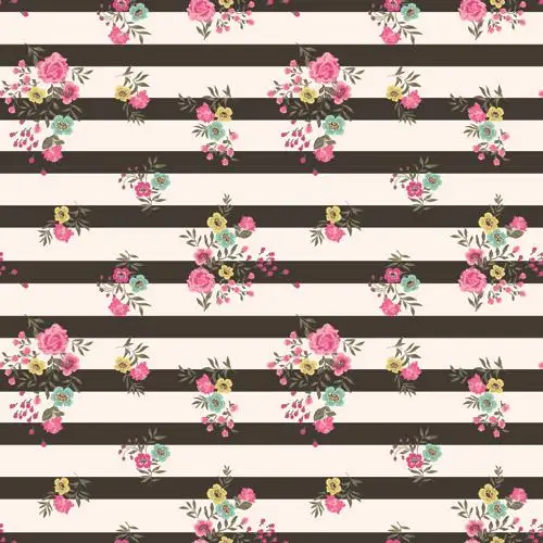 

TR 8x8ft Black White Stripe With Flowers Art Fabric Backdrop Customized Photography Newborn Backgrounds For Photo Studios Props