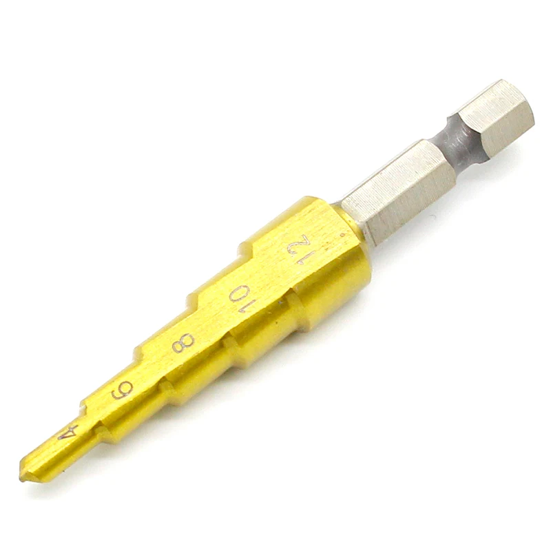 3 шт. титановые ступенчатые сверла из быстрорежущей стали 12 мм 4 20 мм|drill set|metal drill