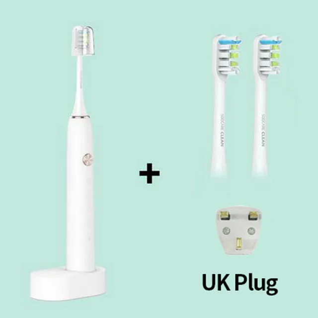 UK White Kit Xiaomi Soocare X3 Soocas Водонепроницаемая электрическая зубная щетка перезаряжаемая звуковая электрическая зубная щетка обновленная ультра звуковая зубная щетка - Цвет: UK White Kit