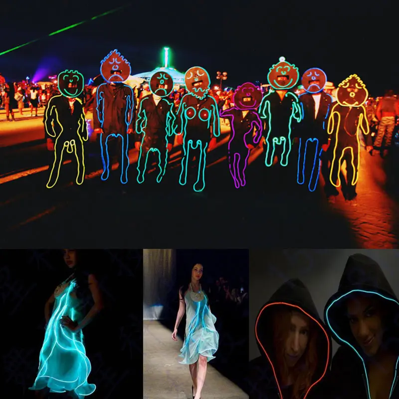 

High Brightness Luminous Line 3M EL Cold Light Wire Purple MDJ998