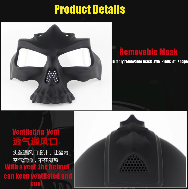 Открытый мотоциклетный шлем в виде черепа двойной объектив шлем аналогичный Masei 489 Мотор велосипед Capacetes Soman SM689