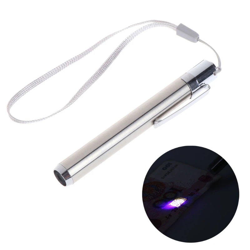 Mini Counterfeit Checker UV Currency Money Note Detector with Lanyard Protable
