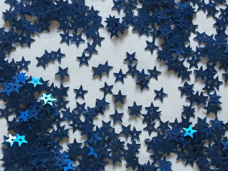 10000 шт. 7 мм синие пятиконечные звездочки для свадебной обуви | Дом и сад