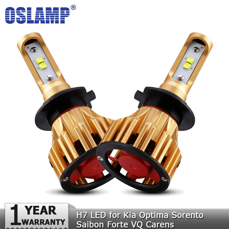 Oslamp H7 светодиодный фар автомобиля лампы 70W 7000LM авто налобный фонарь освещения 12v