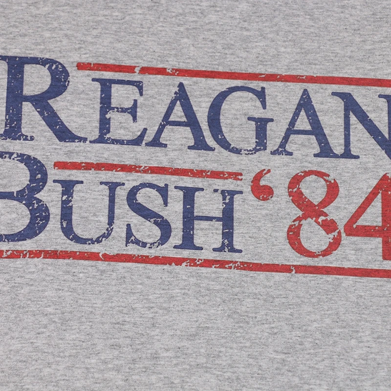 Футболка INP Рейган Буш восемьдесят галстуков с коротким рукавом Топ из лайкры