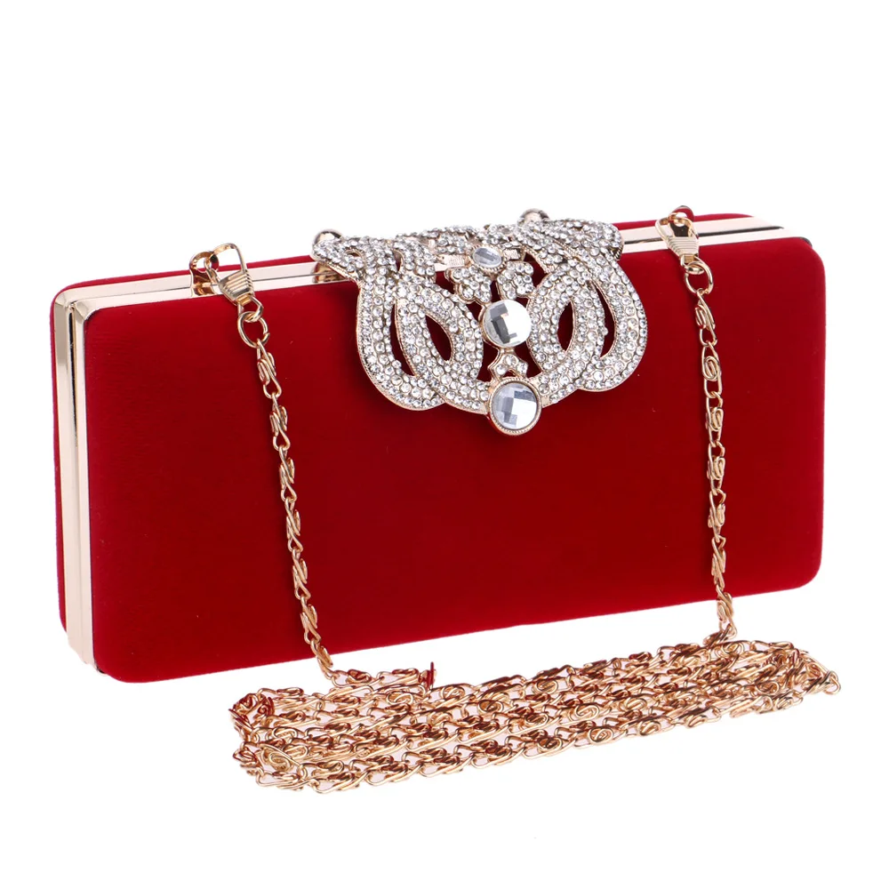 

2018 New Clutch evening bags Crown rhinestones evening bags purse shoulder bag for wedding Diamonds Lady Purse Mini Evening Bags