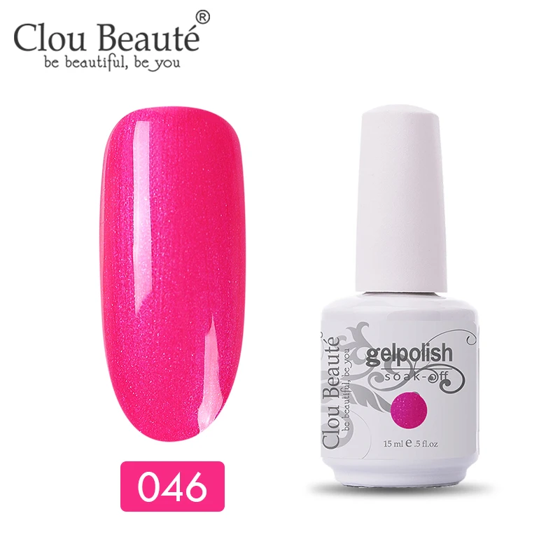 11046 Clou Beaute 47 цветов УФ-гель для ногтей Топ УФ светодиодный гель лак для ногтей Гибридный Полупостоянный Гель-лак для ногтей - Цвет: 11046