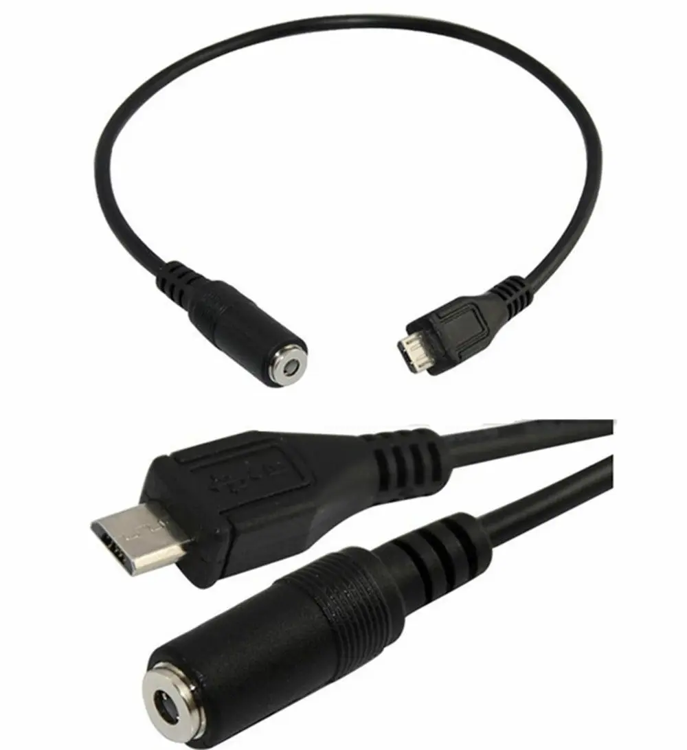 Micro USB штекер 3 5 мм Женский аудио разъем кабель наушники гарнитура адаптер шнур| |