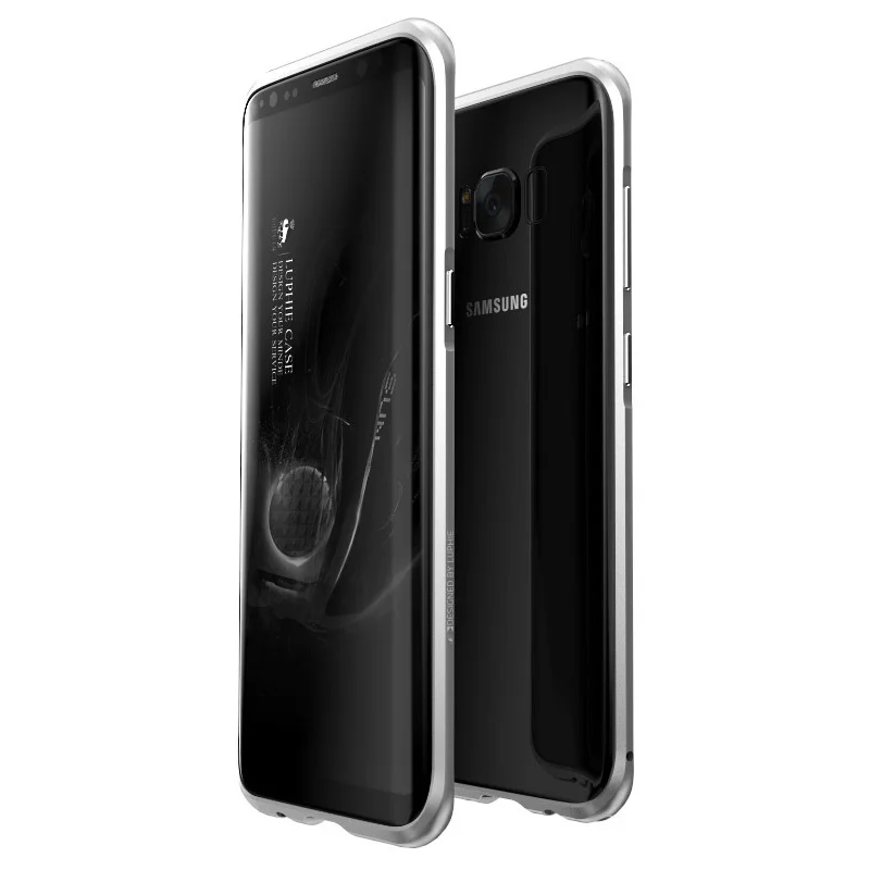 Silver S8+ Luphie классный дизайнерский чехол-бампер противоударный корпус для samsung Galaxy S8 plus S8plus чехол для телефона металлический чехол с лезвием - Цвет: Silver