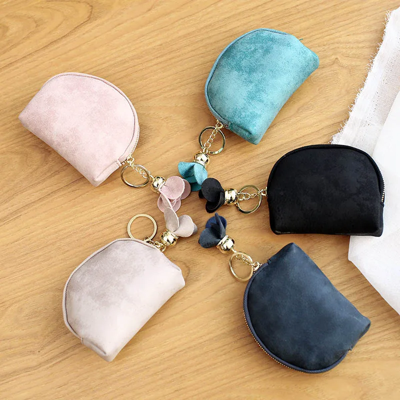 Модный корейский женский кошелек Кожаный клатч однотонная сумка с цветочным