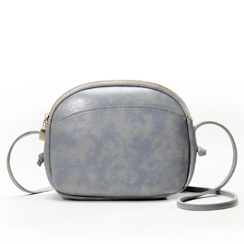 Сумка мессенджер Женская винтажная кожаная маленькая однотонная 2019|Сумки с