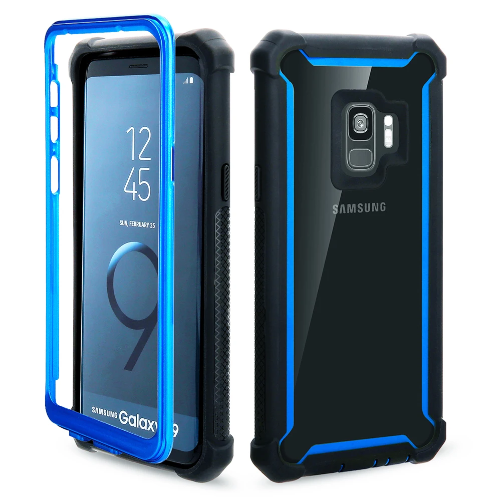 KSELF 360 градусов полный защитный чехол для Samsung Galaxy S9 Plus Мягкий ТПУ Note9 с защитой