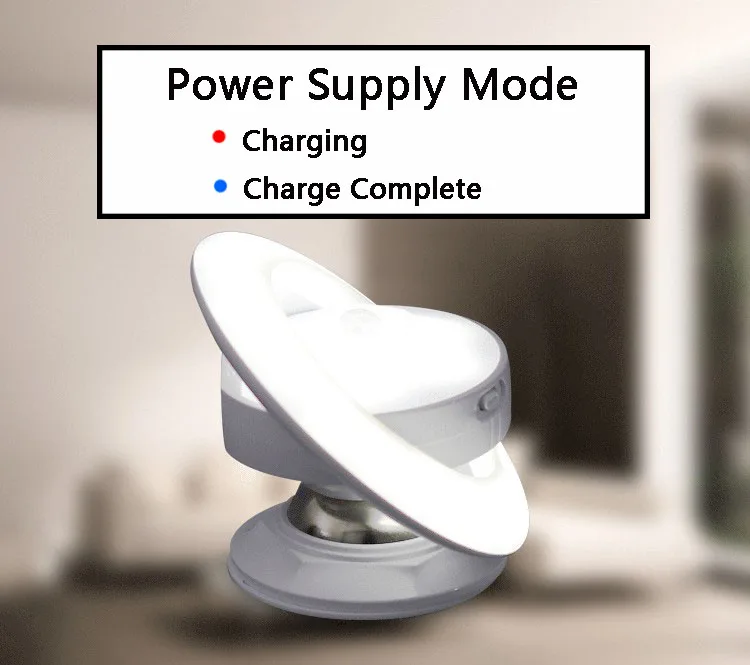 Умный датчик движения LED Человеческого Тела Индукции НЛО ночник перезаряжаемый