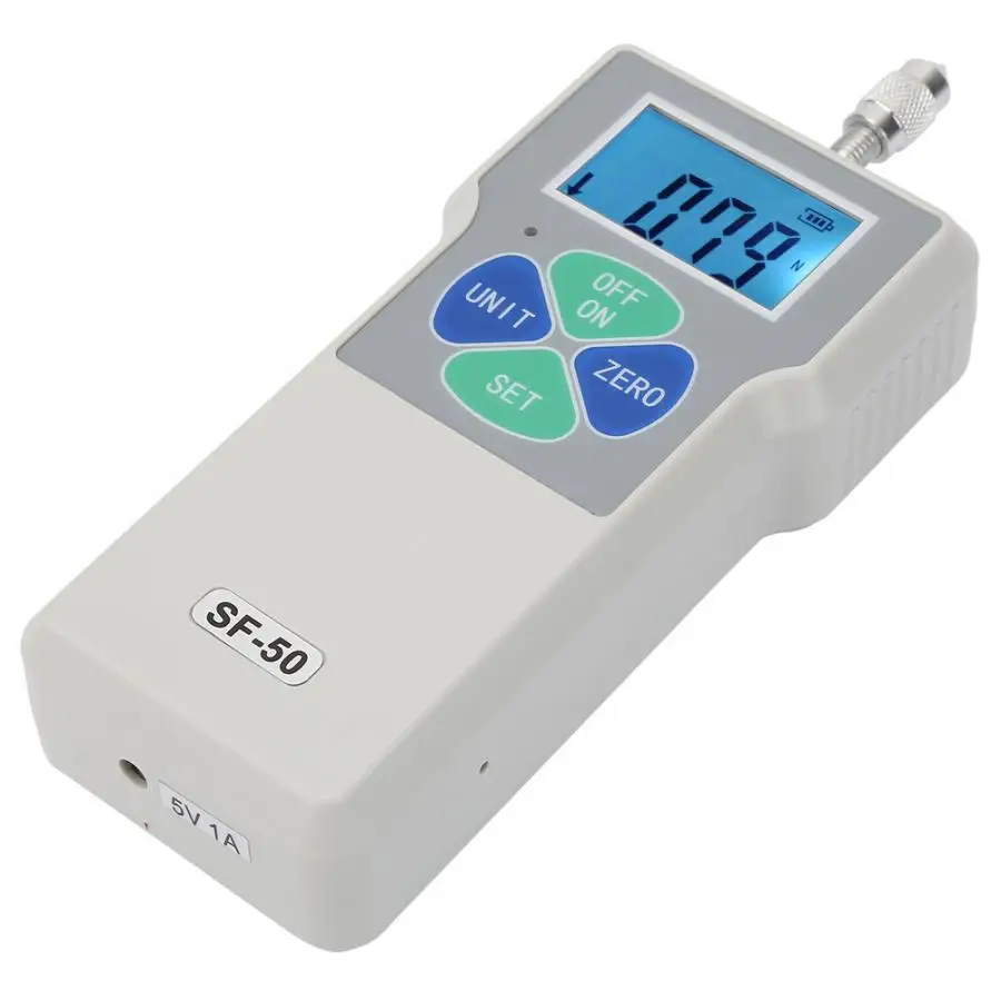 Портативный толчок и тяга цифровой измеритель силы 50N/5кг/11lb 100 240 В|Приборы для