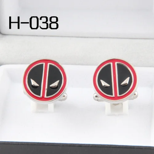 

Men's Accessories Free Shipping:High Quality Cufflinks For Men Superhero 2016Cuff Links Wholesales Deadpool