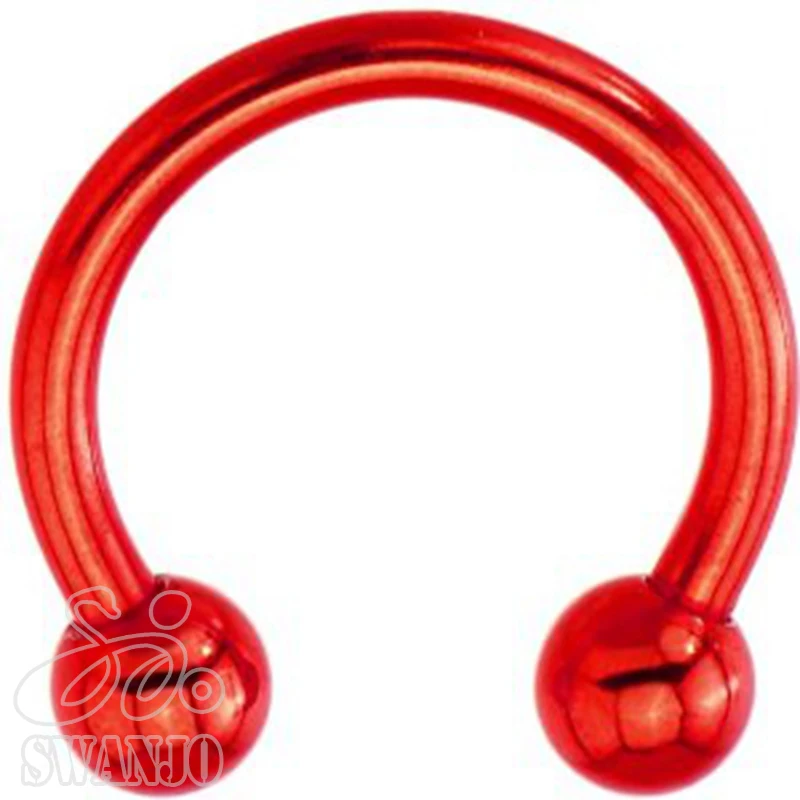 2шт. Пирсинг . Штанга для губы или носовой перегородки из хирургической стпли |