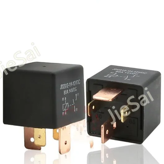 Черный Универсальный 4 pin DC80A 12V 24V 36V 48V электронное реле авто реле для автомобиля батареи