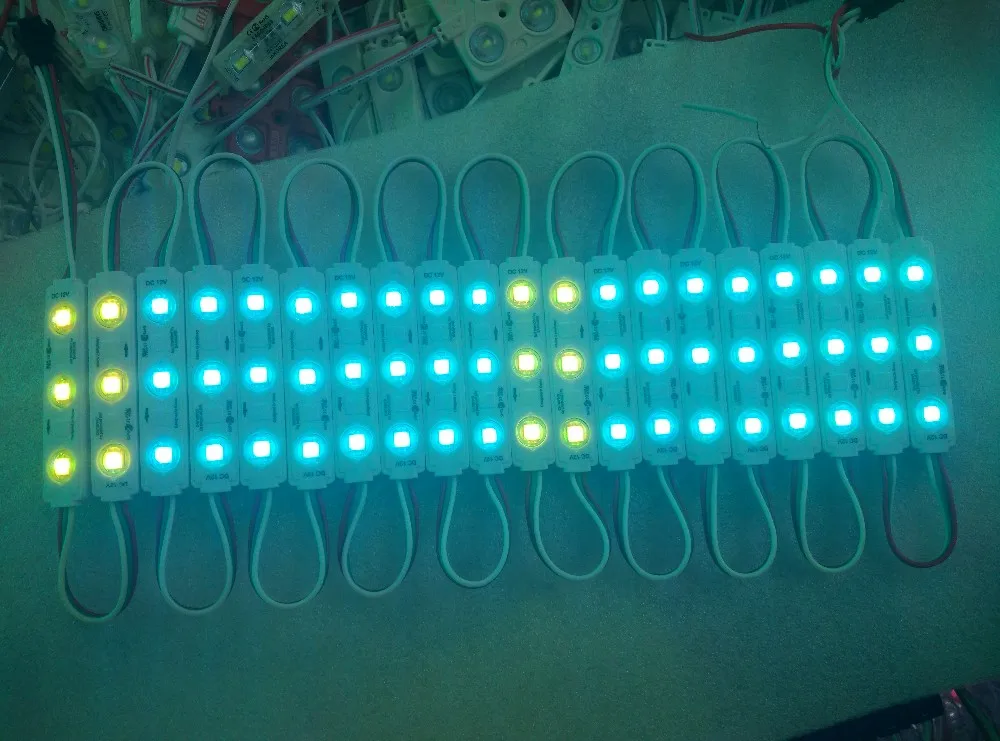 5050 SMD RGB LED 3 светодиода светодиодный пиксельный модуль водонепроницаемый WS 2811 IC 1000