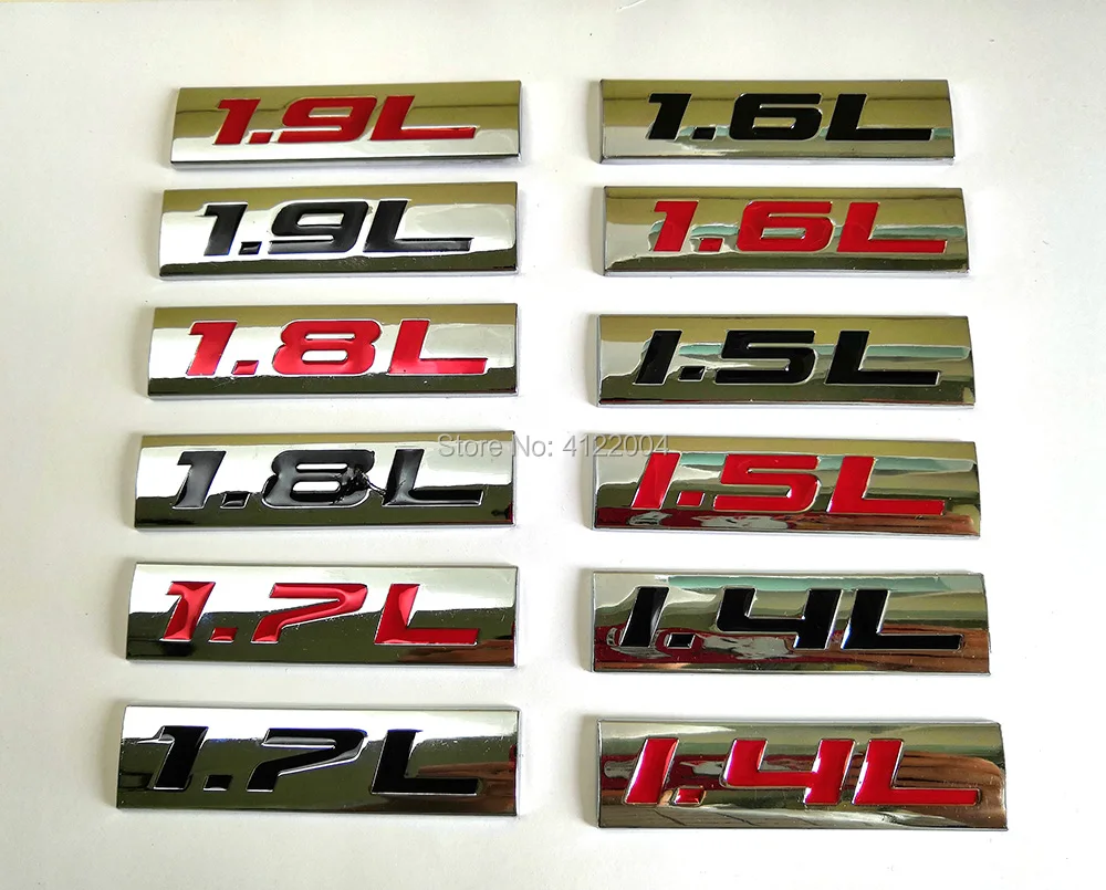 1.4L 1.5L 1.6L 1.7L 1.8L 1.9L энергетическая эмблема наклейка на багажник для TOYOTA HONDA MITSUBISHI VOLVO