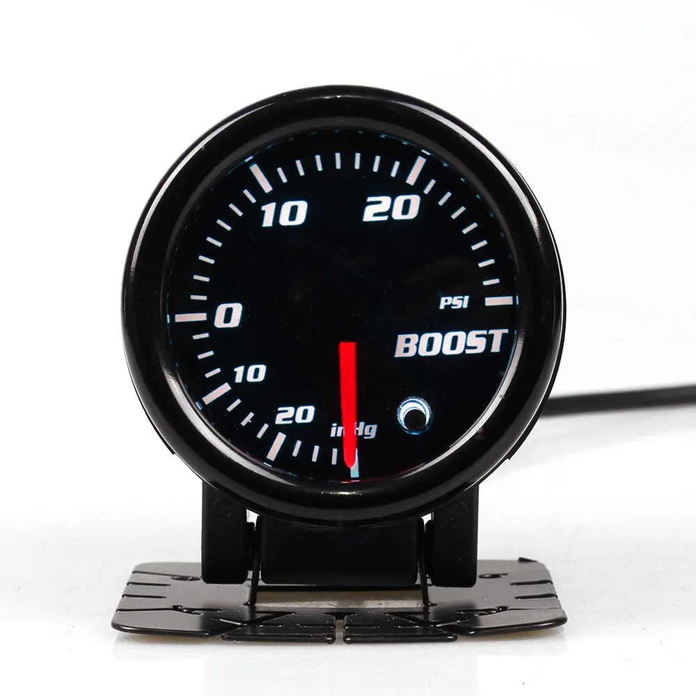 KET 2" 52mm Universal Car Auto Bar PSI Turbo Boost Gauge Meter With Sensor 7 Color LED Smoke Face auto gauge