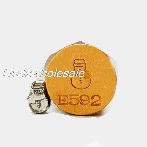 E592 Японский E597/E593/E592/E591 Инструменты для печати, кожаный штамп, резьба по коже - Цвет: E592