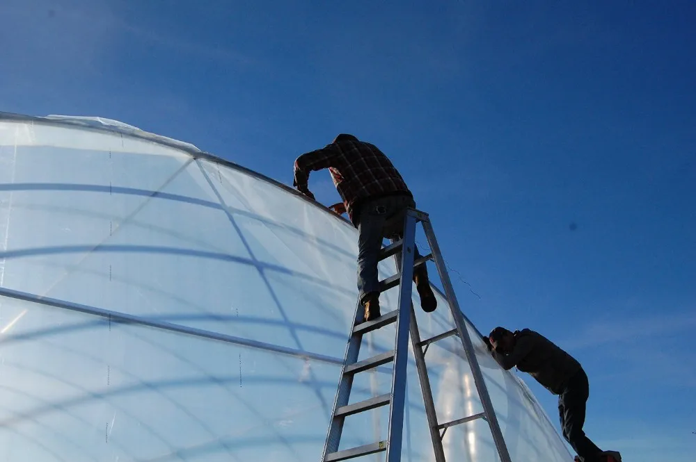 20 квадратных метров 4x5 м толщина теплицы 60 микрон пластиковое покрытие|plastic greenhouse