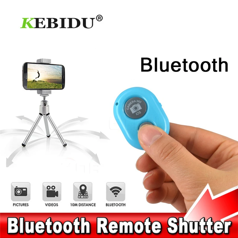 

Kebidu беспроводной Bluetooth Автоспуск затвора камера Пульт дистанционного управления многоцветный для iPhone для смартфона android