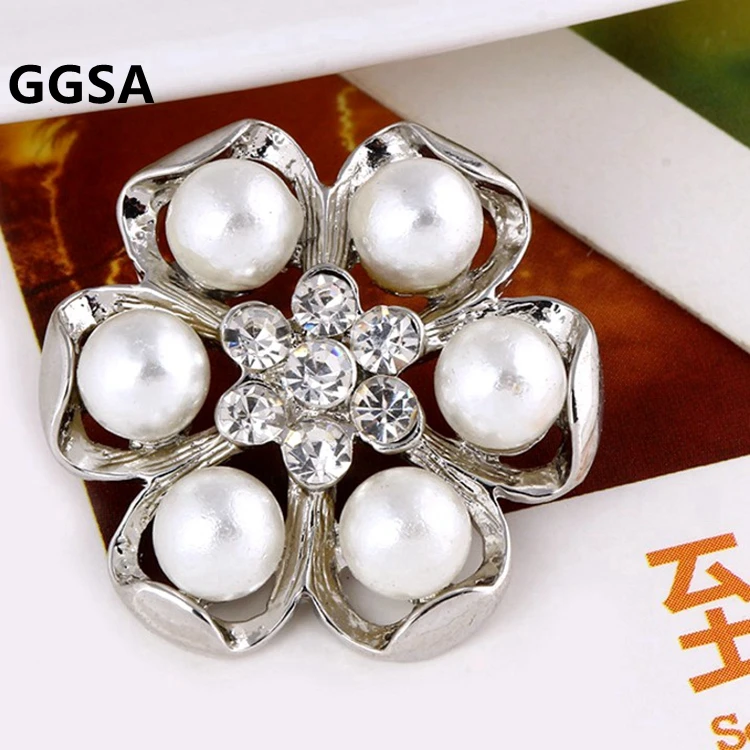 2 шт. 25 мм металлический цветок кристаллический центр для самостоятельного