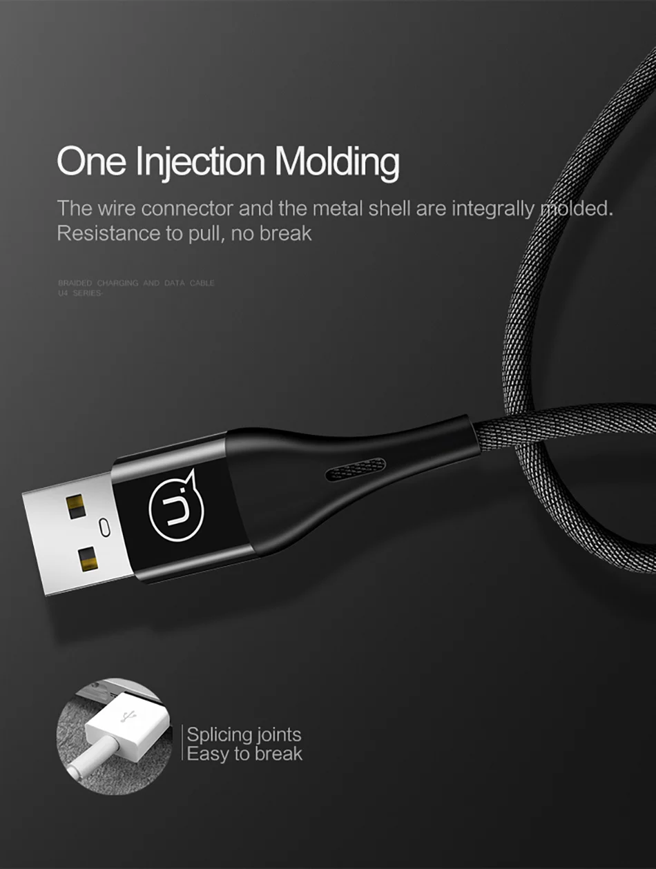 USAMS для usb lightning Кабель короткий 0,25 м 1 м 2 м Быстрая зарядка данных зарядное устройство для мобильного телефона для iPhone xs max xr 8 7 6 plus ipad светодиодный