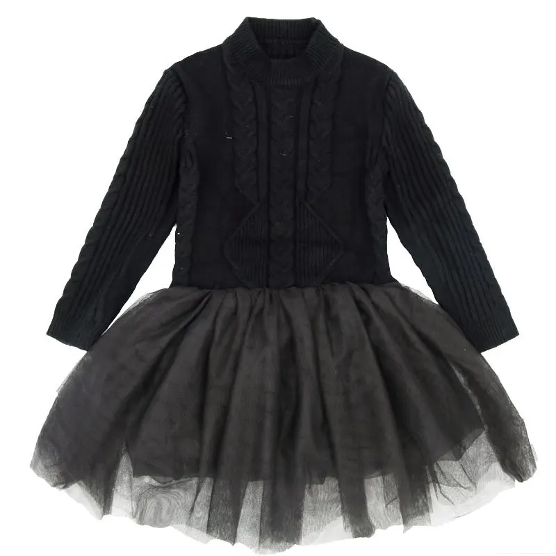 Новинка 2019 модный свитер R &amp Z плотное теплое платье для девочек вязаная зимняя