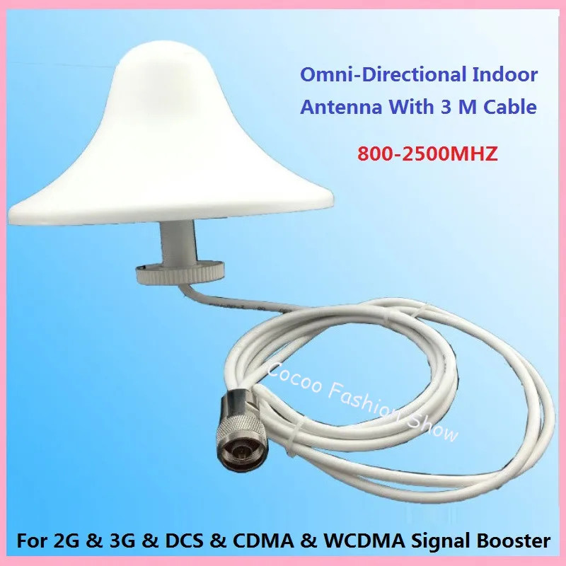 ZQTMAX 806 2700 МГц Omni потолочная антенна N male для GSM усилитель сигнала lte umts 2g 3g 4g