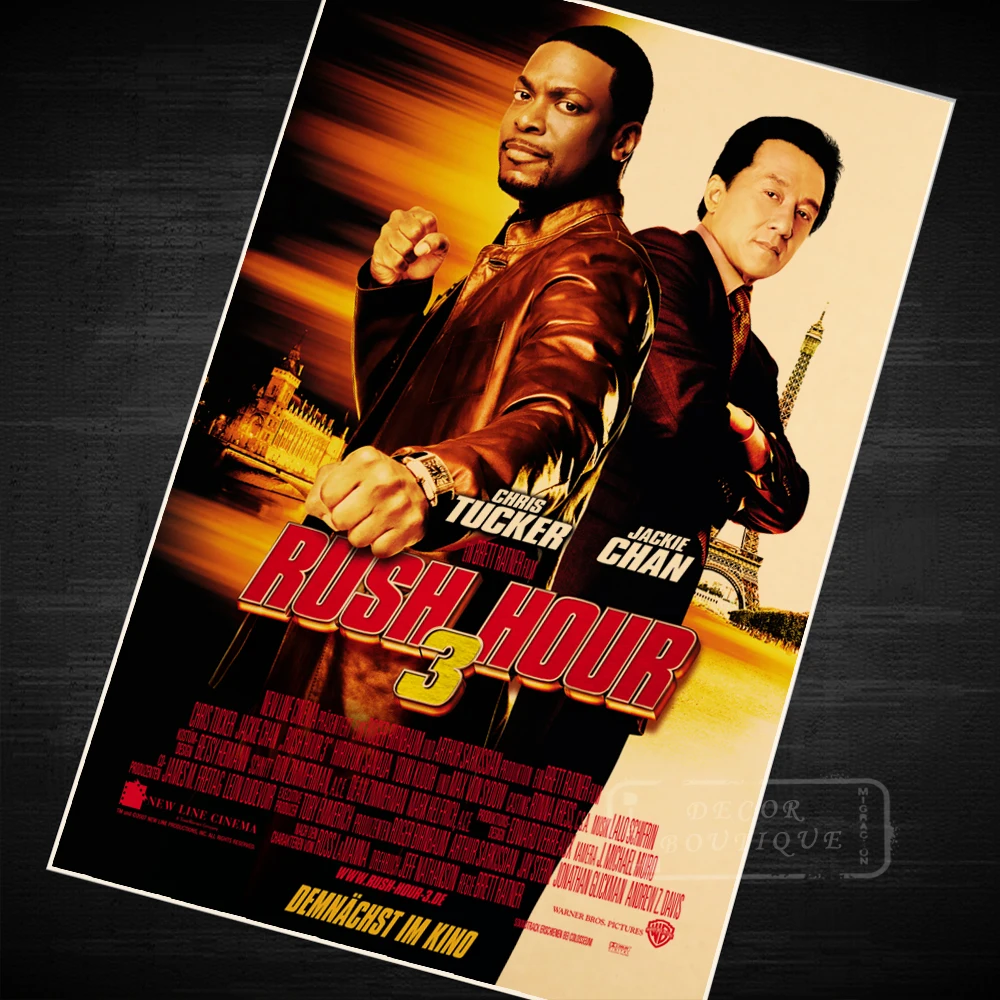 Удары крутых фильмов Джеки Чан ориентация китайской кунг-фу винтажный постер