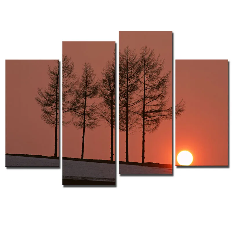 

Sunset Scenery Modern Giclee Canvas Prints Wall Art Landscape Pictures Photo Paintings On Canvas Artwork for Bedroom Wall Decor