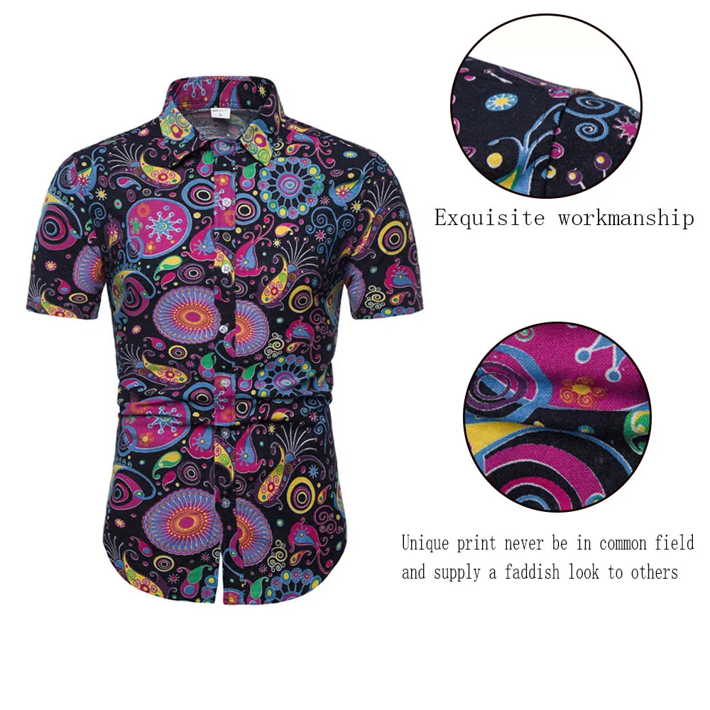 Fadzeco Африканская Хлопковая рубашка для мужчин Дашики модная традиционная