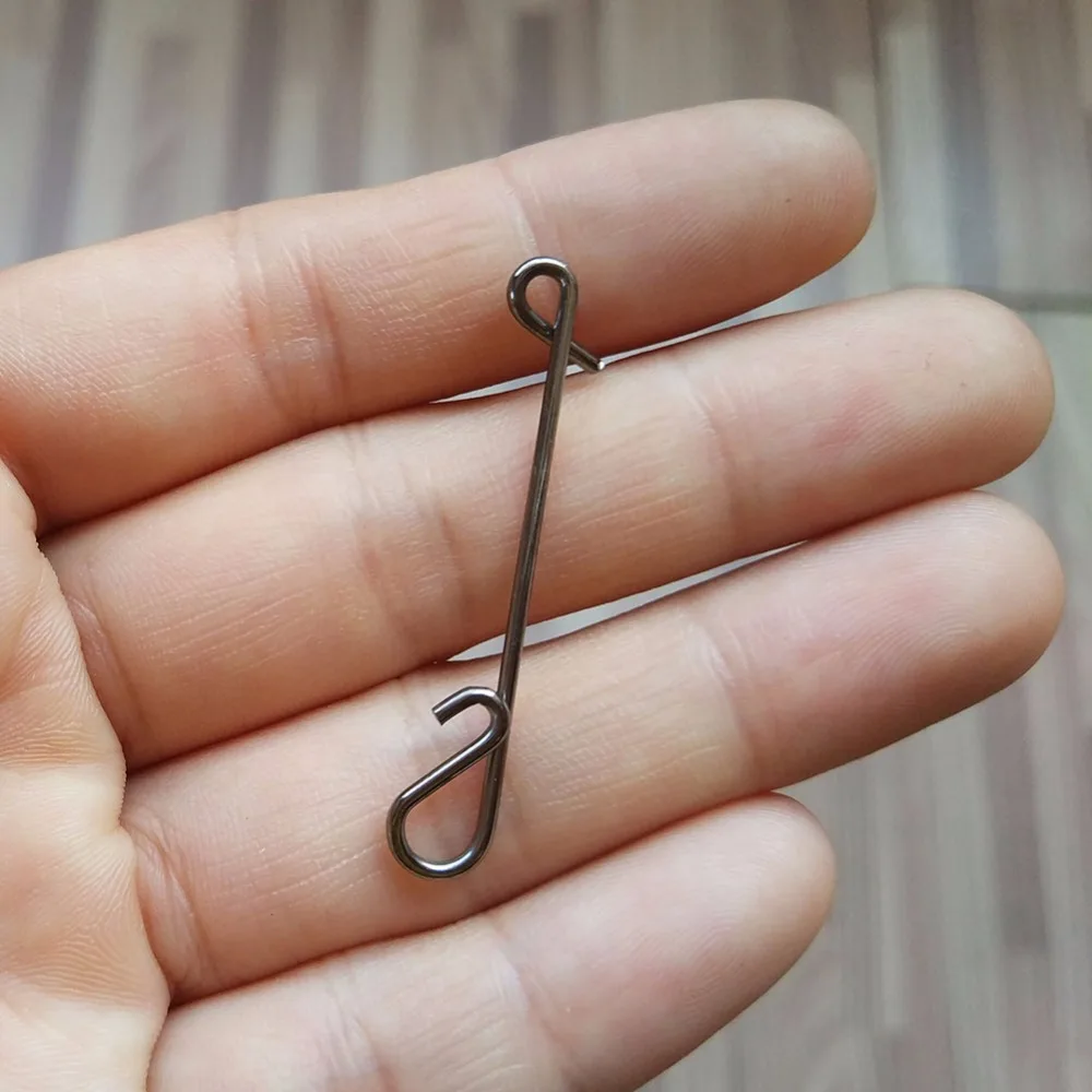 20 шт./лот рыболовный Вертлюг крючок рыболовная леска коннектор Шпилька без