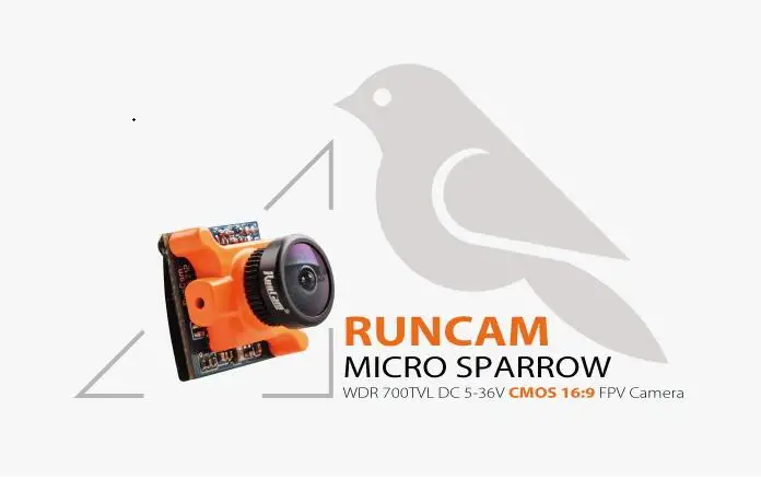 Новые RunCam Micro Воробей 700TVL FPV мини Камера 1/3 &quotCMOS 2 1 мм 16:9 NTSC/PAL переключаемый на
