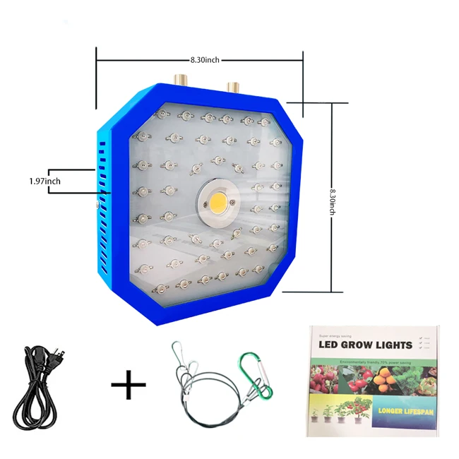 1000W grow lamps 1000 Вт Светодиодный светильник для выращивания растений, панель для выращивания гидропонных растений, COB, полный спектр для комнатных рассады, палаток, теплиц, цветов, фитолампов - Испускаемый цвет: 1000W grow lamps