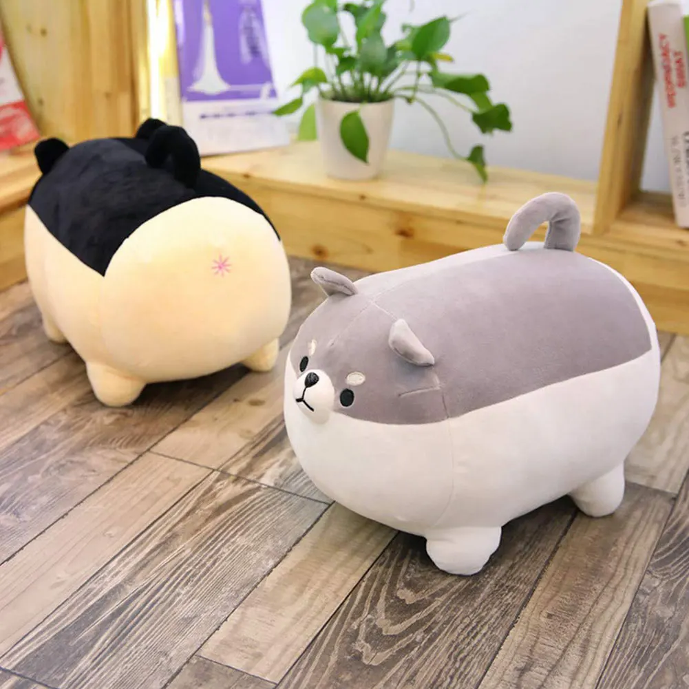 Mini Cute Fat Stuffed Dolls Girls toys Puppy Shiba Inu Throw Pillow Cushion Soft Plush Doll Toys for children Birthday gift | Игрушки и