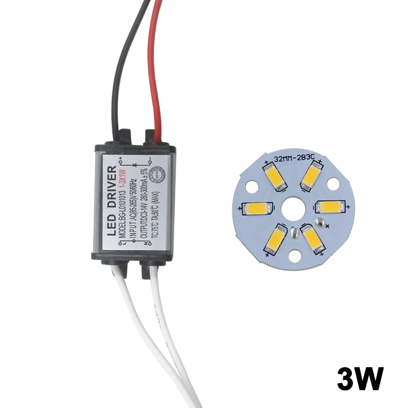 1 комплект 3-12 Вт LED 5730 SMD лампа шарик Холодный/теплый белый водонепроницаемый