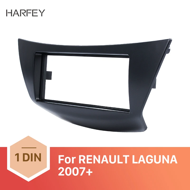 Harfey Car Fascia Dash 1Din Trim Frame Bezel Mount Kit DVD Panel Cover For RENAULT LAGUNA Autoradio Stereo Install 182*53mm | Автомобили и