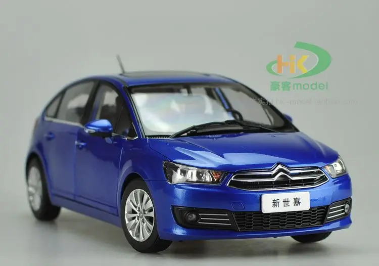1:18 Citroen C-Quatre 2012 хэтчбек литая модель автомобиля игрушка Коллекция подарков оригинальная коробка - Цвет: Синий