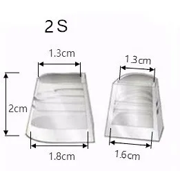 Size 2S Пластиковый протектор на высоком каблуке для обуви защита на каблуке для женской обуви Пластиковые протекторы на каблуке для латинских танцев - Цвет: Size 2S