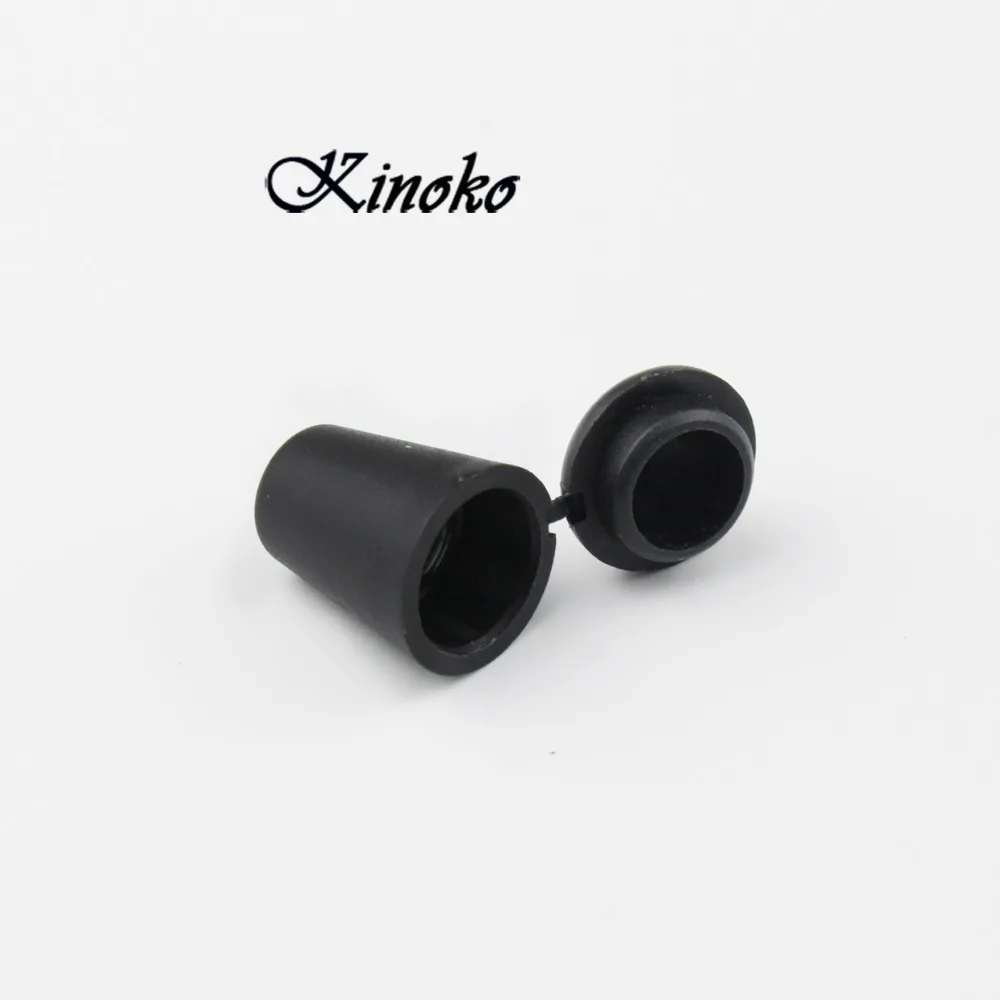 100 шт. пробка для колокольчика с крышкой концы шнура стопор Пластиковый черный