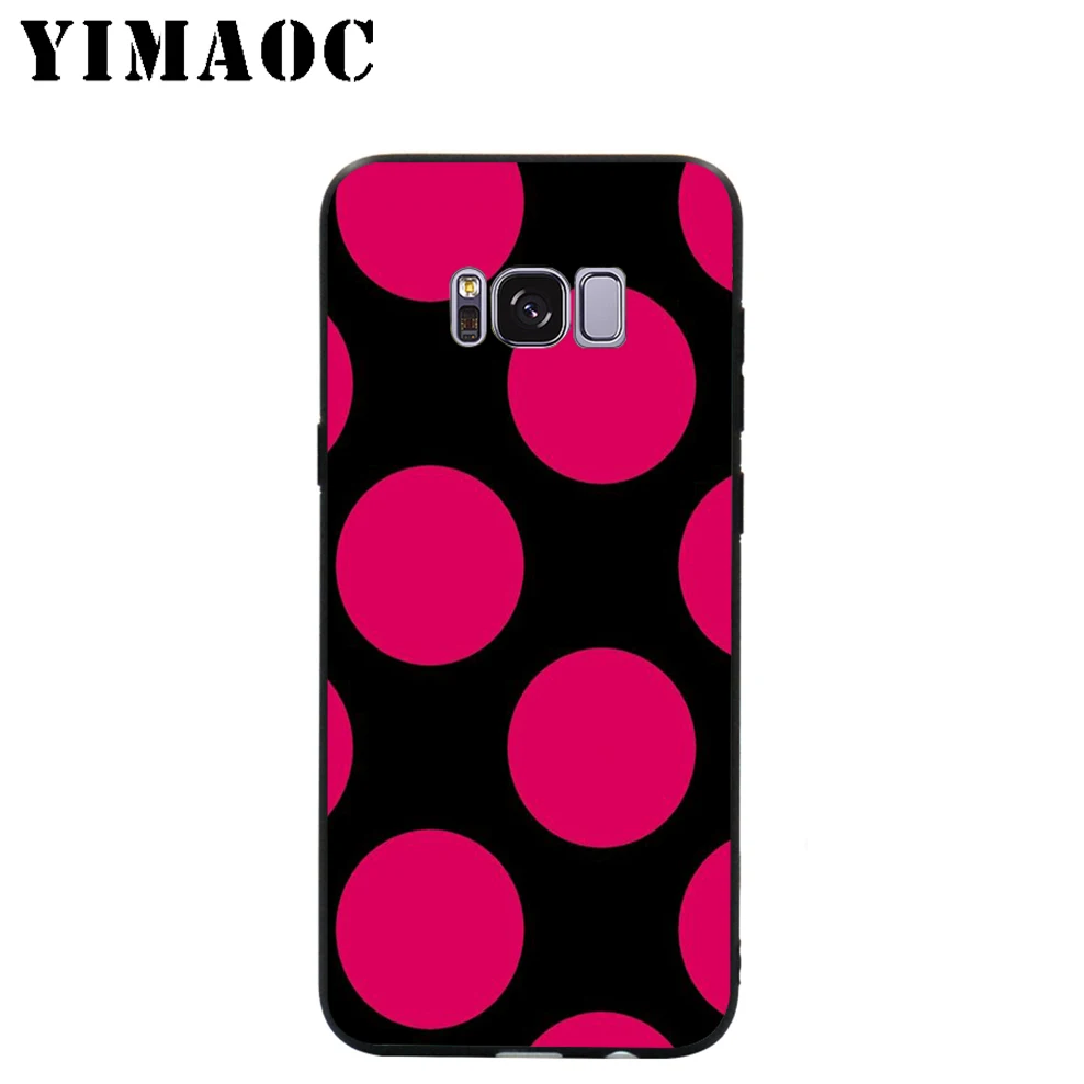 YIMAOC Polka Dots Feather Soft Case for Samsung Galaxy S10 S10e S9 S8 A6 Plus S7 S6 Edge A7 A5 A3 J6 Note 9 8 |