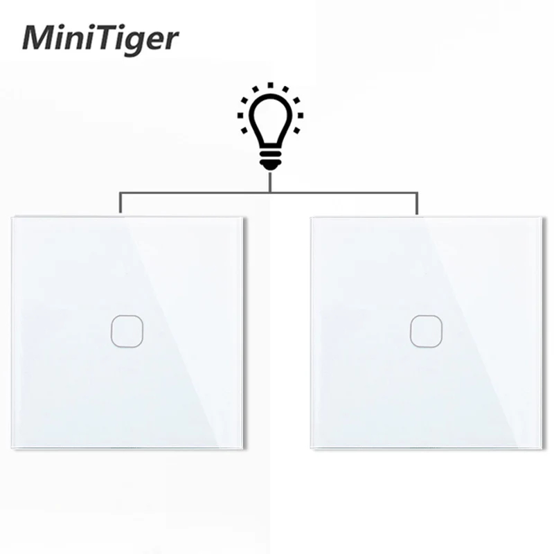 Настенный Контроллер освещения Minitiger EU 1 Gang 2 Way автоматизация умного дома