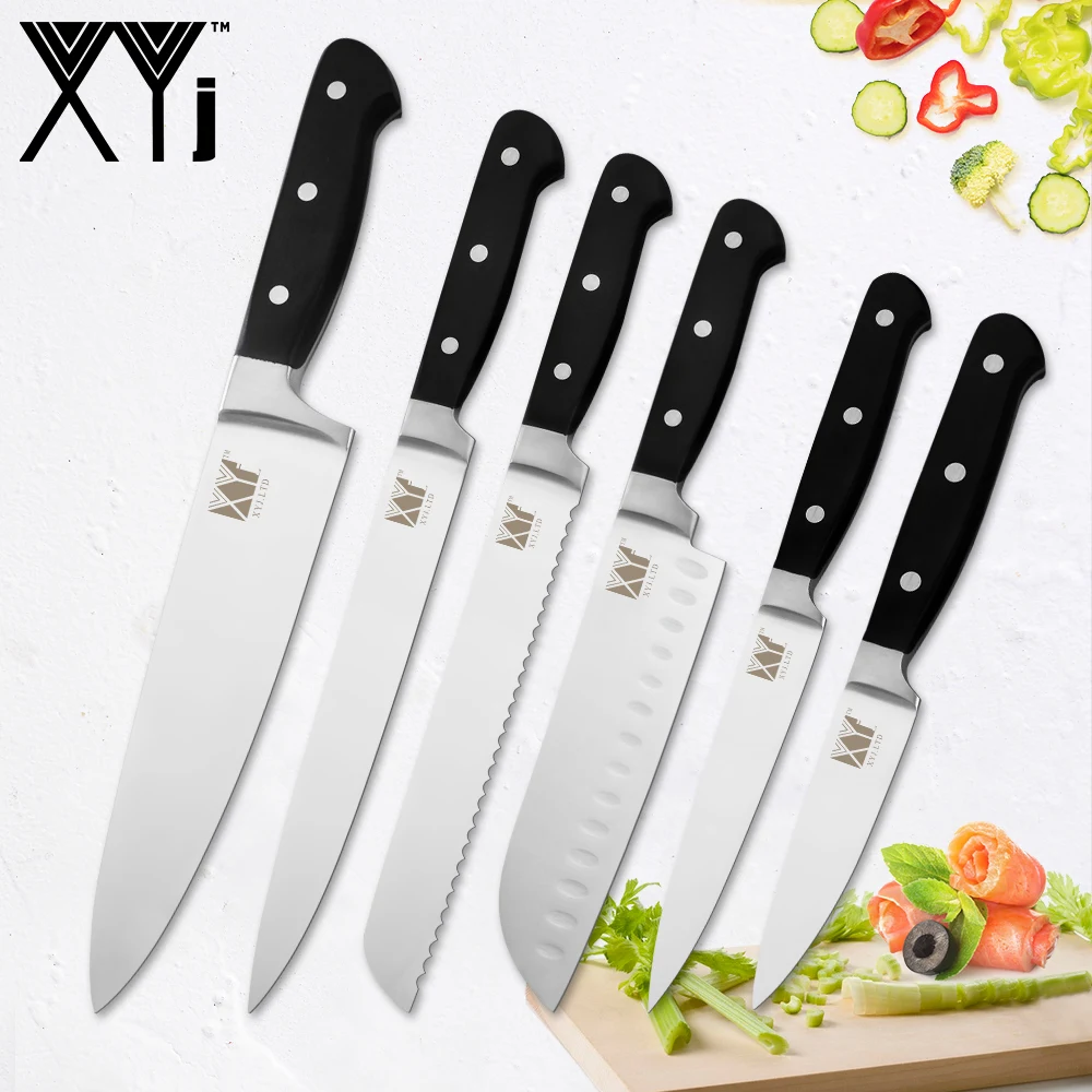 XYj Новое поступление нож из нержавеющей стали кухонные ножи инструменты 8 &quot5&quot 7