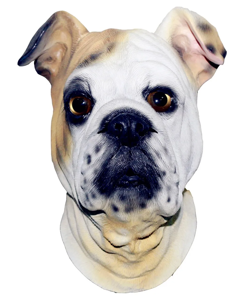 

newest hot selling high quality Latex Animal pitbull costume Bulldog Mask
