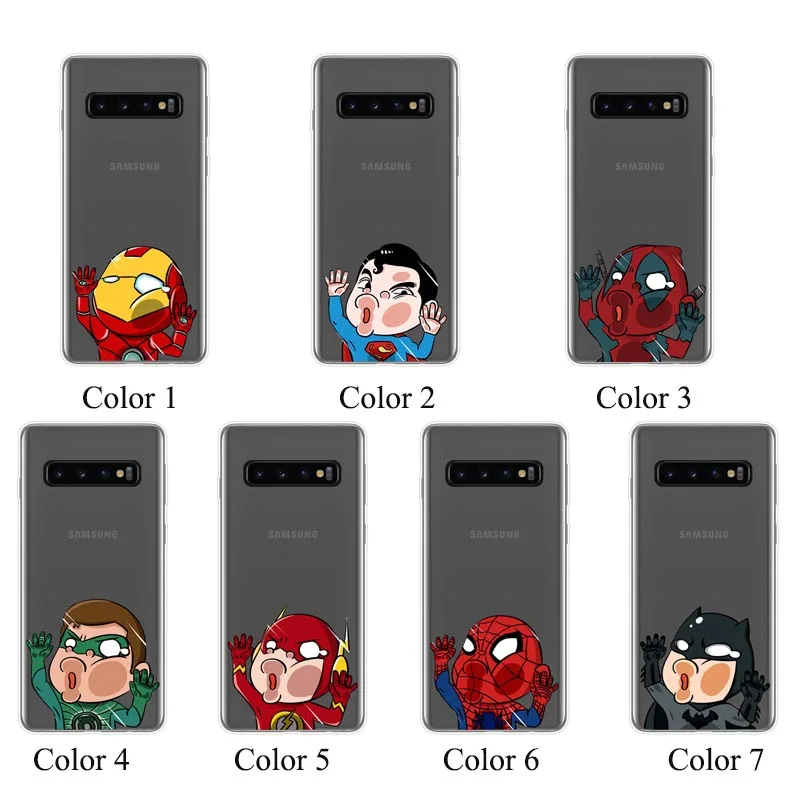 Силиконовый чехол для телефона Samsung Galaxy S10 S9 S8 S7 S6 Plus Lite edge мягкий задней панели с