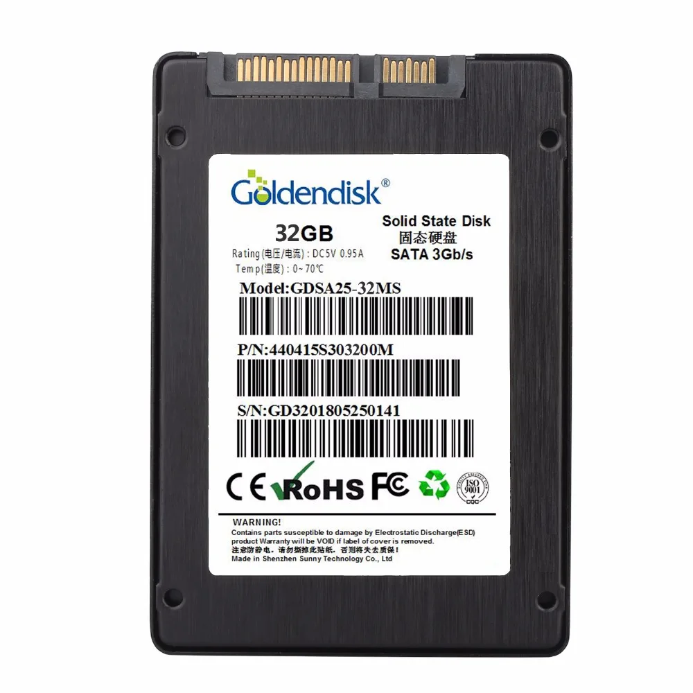 Goldendisk Industial 50PIN SSD 32GB IDE акция низкая цена NAND MLC 2 5 INCH Твердотельный накопитель|ssd 32gb