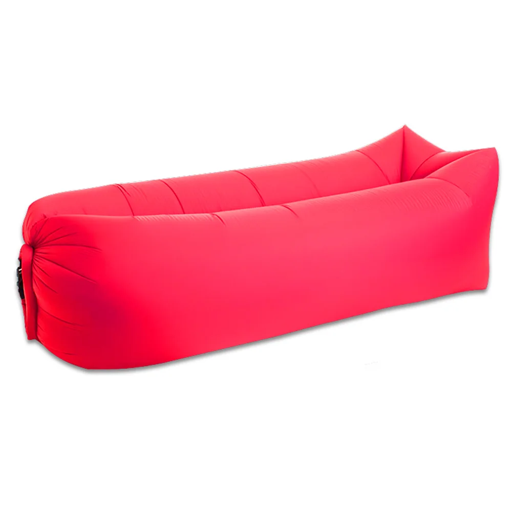 Red Square Надувной шезлонг воздушный диван-гамак портативный Водонепроницаемый Анти-воздух протекающий дизайн идеальный диван для заднего двора пляж на озере - Цвет: Red Square